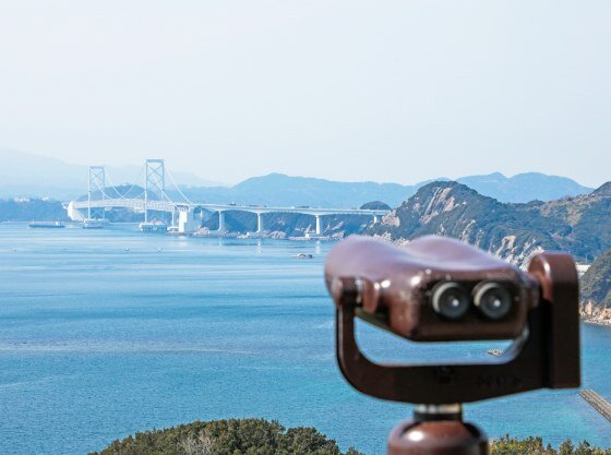 鳴門海峡を一望できる展望台でパノラマ風景を独り占め♪