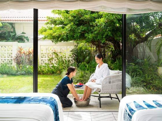 南国リゾートのSPAでは、心も体もほぐれる至福の安らぎをお楽しみください。