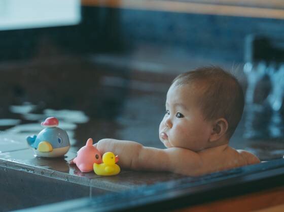 小さな赤ちゃん連れでも、ゆっくり入れる温泉