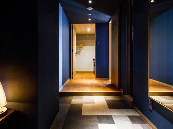 ベビーカーごと入れる、お部屋の広々エントランス