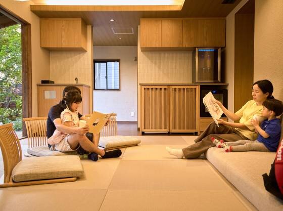 休憩処「草月庵」ご家族でごゆっくりとお過ごしください