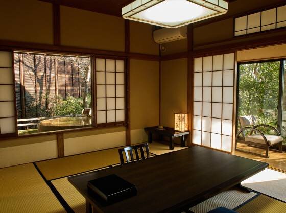 露天風呂付客室若紫はウェルカムベビー認定のお部屋です