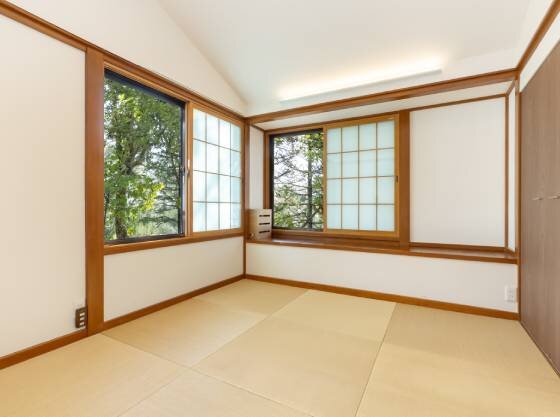 認定コテージには和室があるので、お昼寝をしたり、ゆったり過ごせます