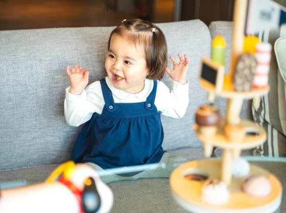 小さなお子さまも楽しく過ごせるおもちゃ。