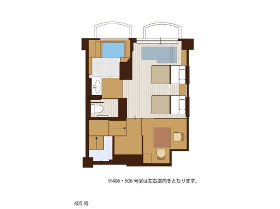 露天風呂付客室　レークビューセミコンフォート