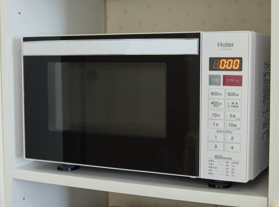離乳食の温めに便利な電子レンジを各階に設置